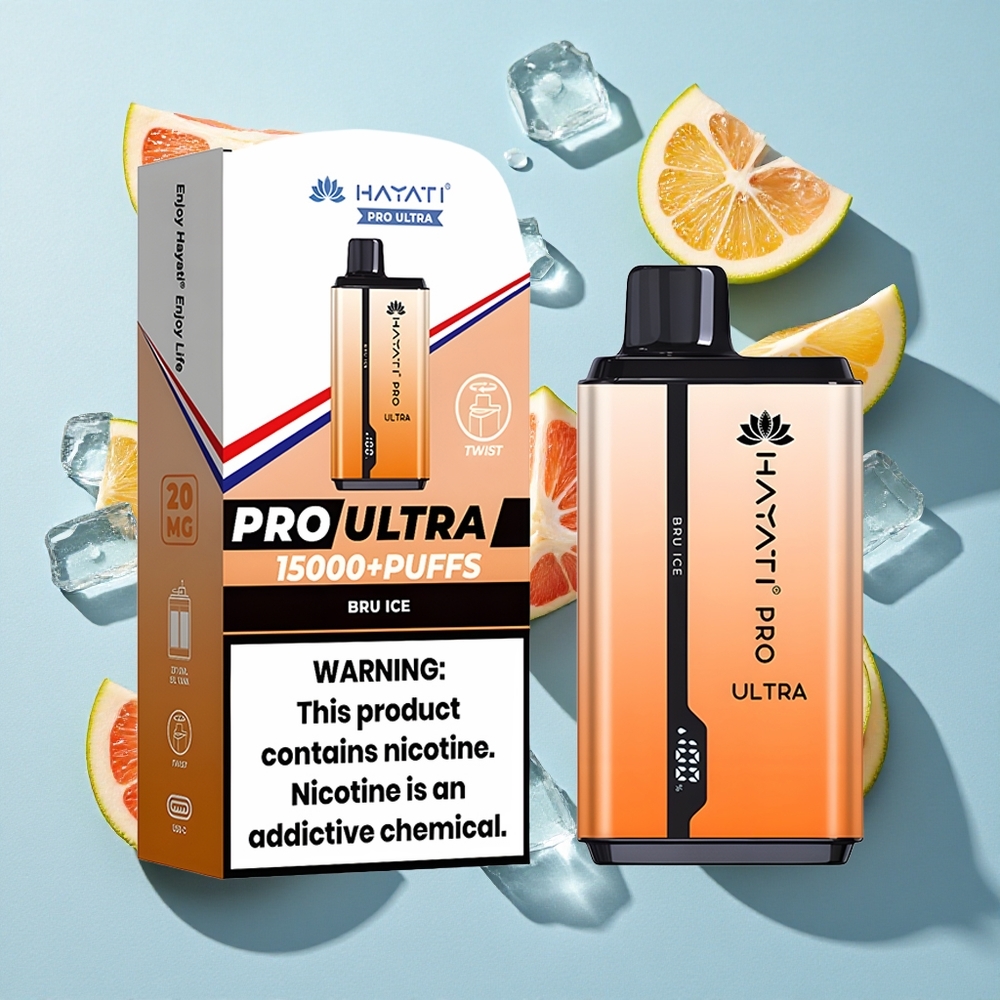 Hayati Pro Ultra 15000 Bru Ice Ireland Vape Wholesale Disposable