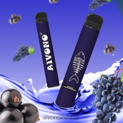 Aivono AIM FISHBONE 600 Grape Blackcurrant V0F6L4284 - Aivono Vape Ireland